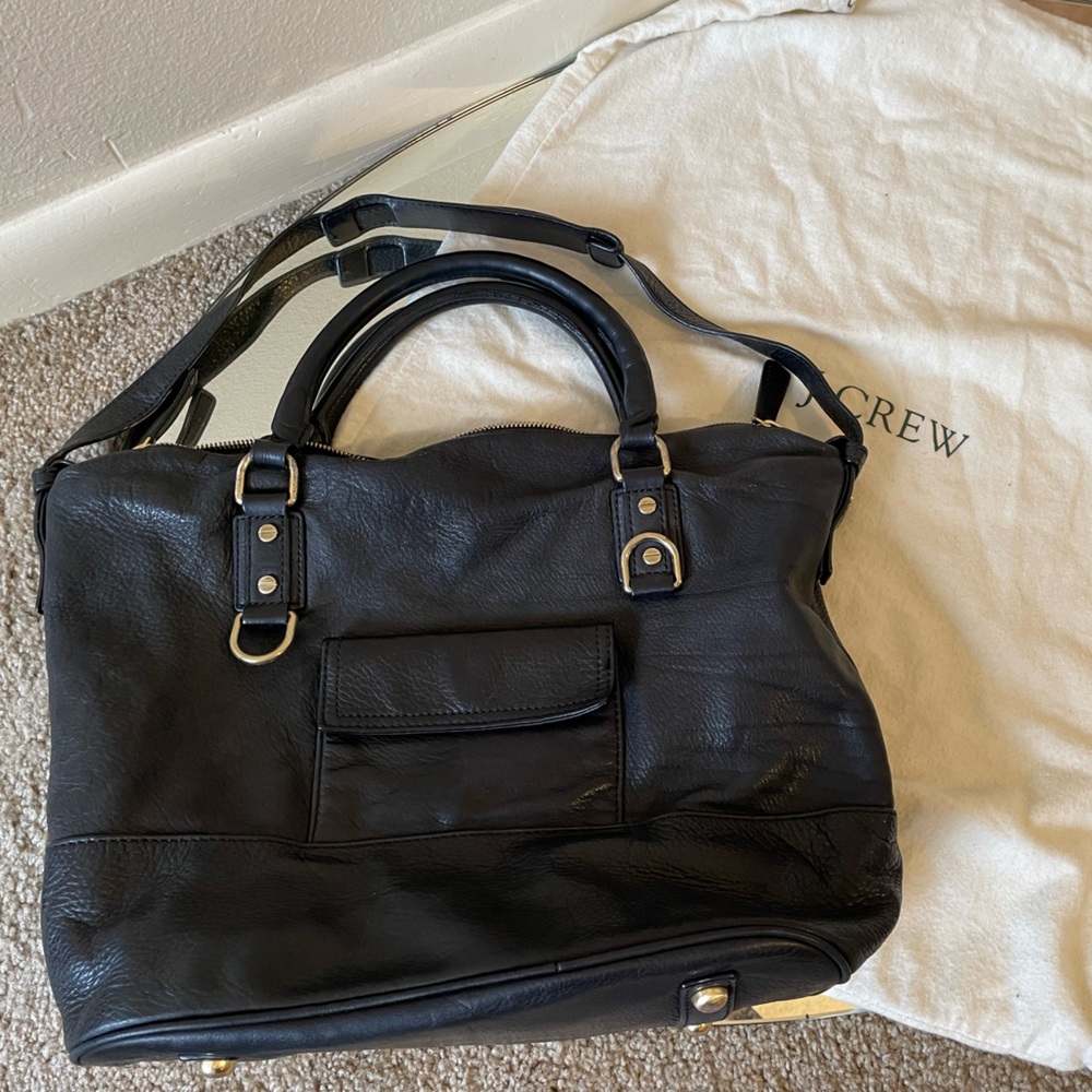 J. Crew leather satchel shoulder bag